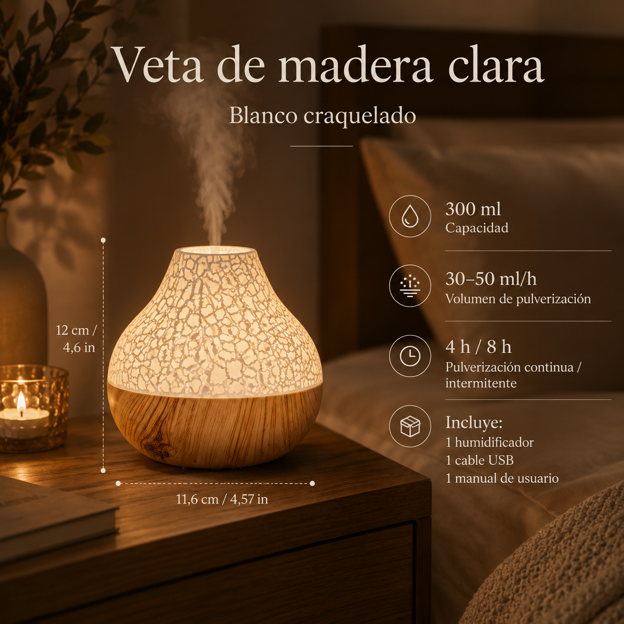 Difusor Llama · Edición Noche
