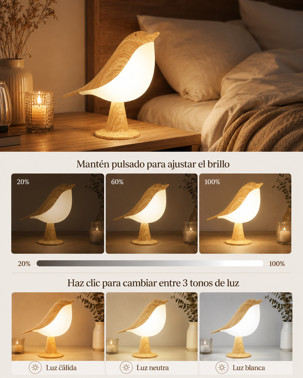 Lámpara Pájaro · Edición Ambiente