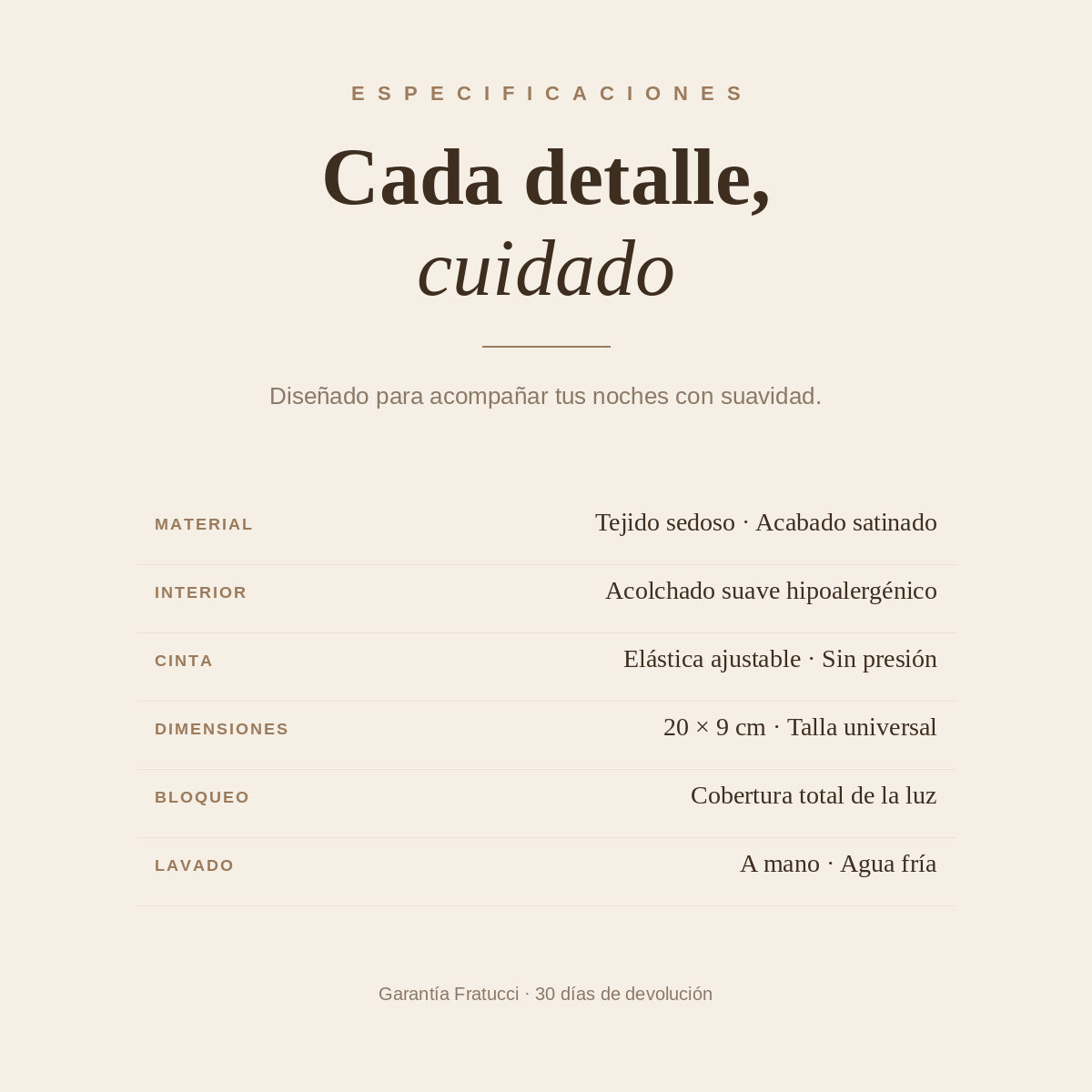 Antifaz · Edición Noche