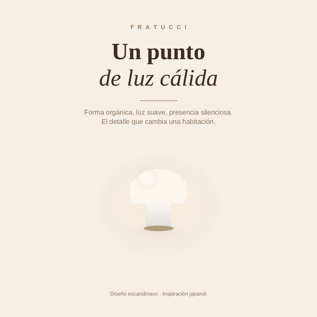 Lámpara Seta · Edición Ambiente